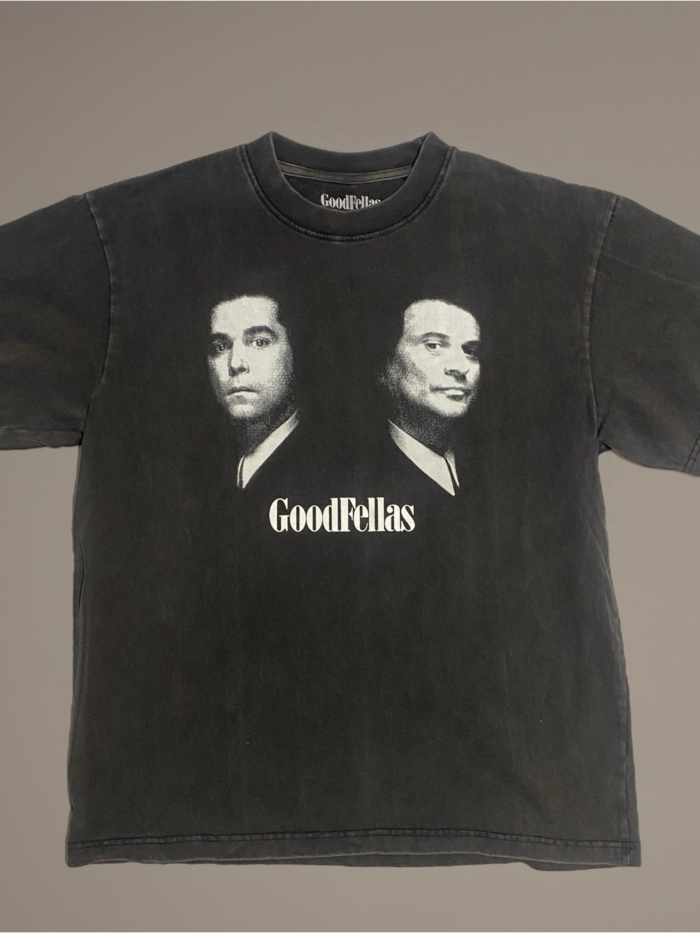 Black ‘GoodFellas’ Graphic Tee - Icon Portraits